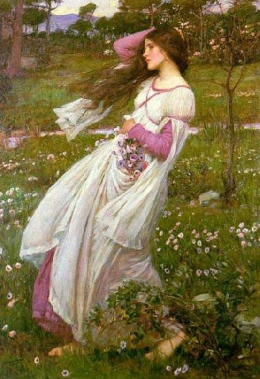 John William Waterhouse Windswept oil painting picture
